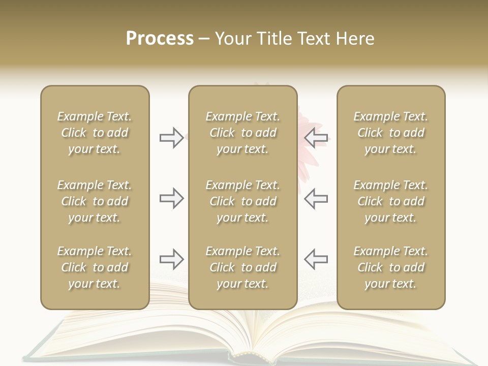 Isolated Textbook Background PowerPoint Template