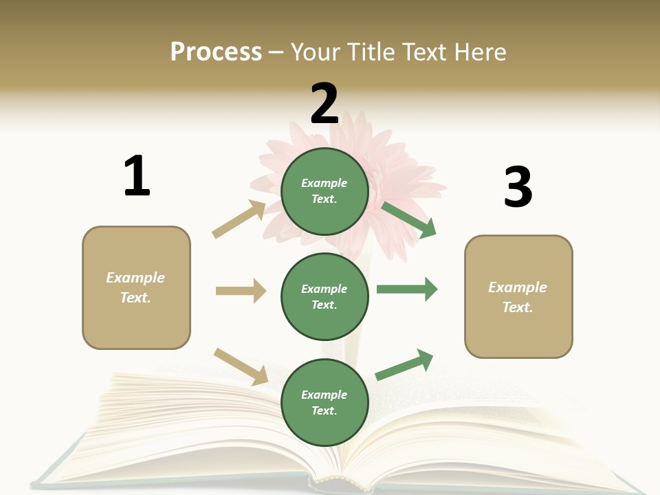 Isolated Textbook Background PowerPoint Template