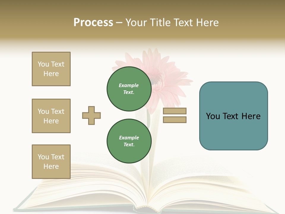 Isolated Textbook Background PowerPoint Template
