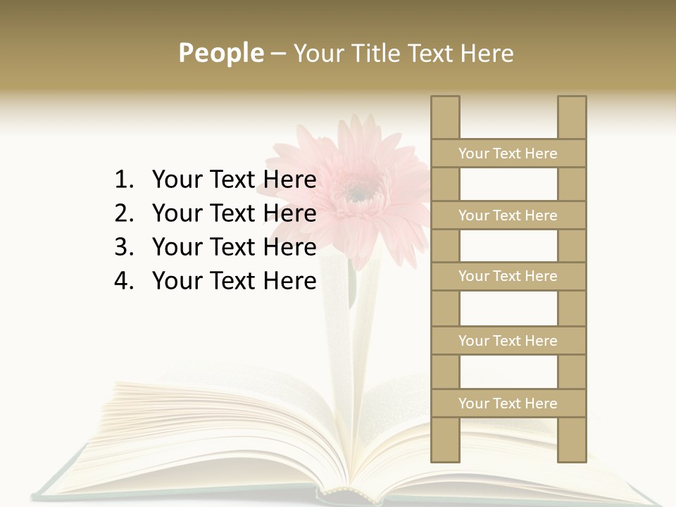 Isolated Textbook Background PowerPoint Template