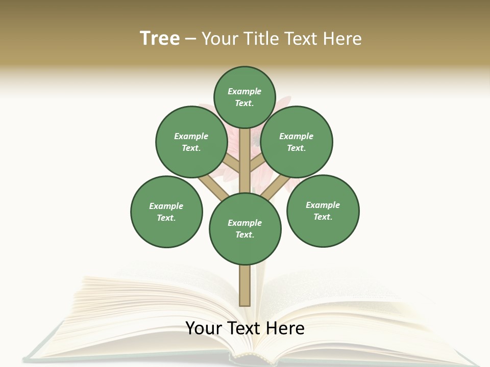 Isolated Textbook Background PowerPoint Template