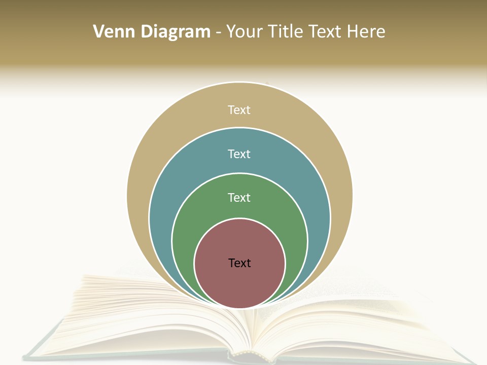 Isolated Textbook Background PowerPoint Template