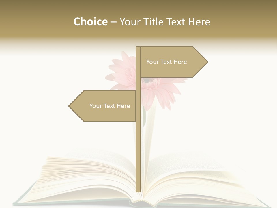 Isolated Textbook Background PowerPoint Template
