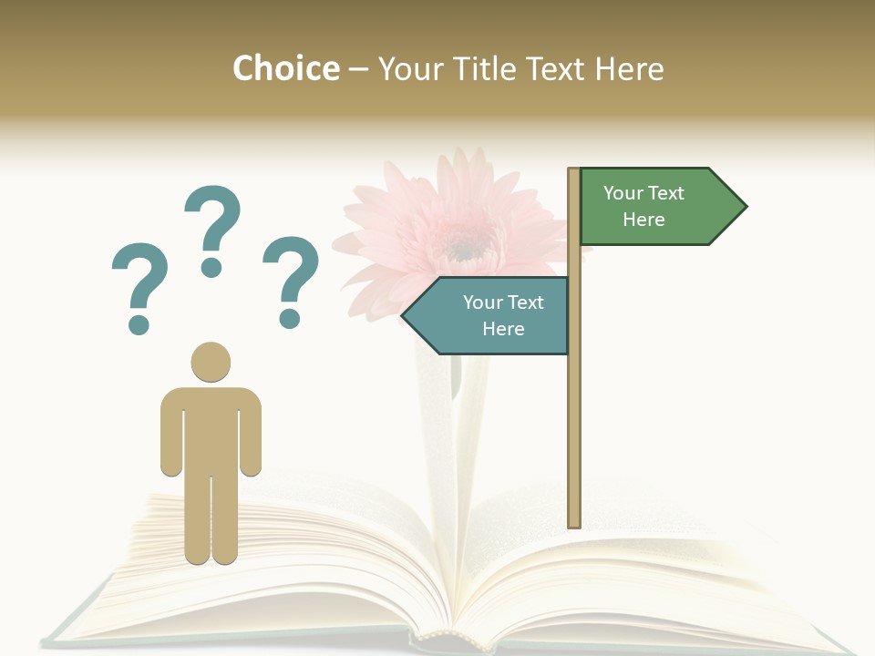 Isolated Textbook Background PowerPoint Template