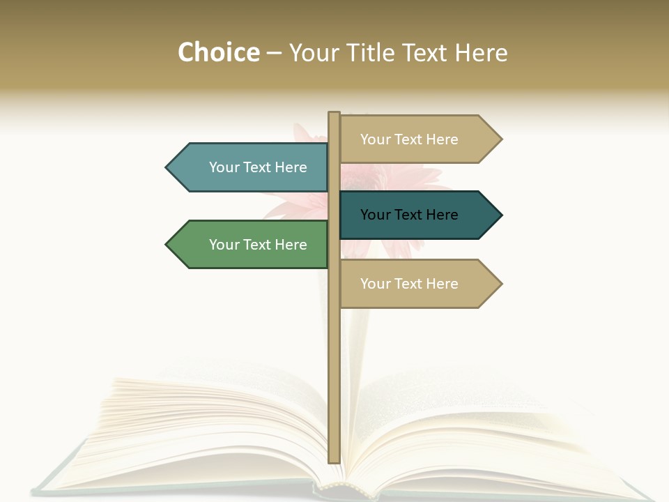 Isolated Textbook Background PowerPoint Template