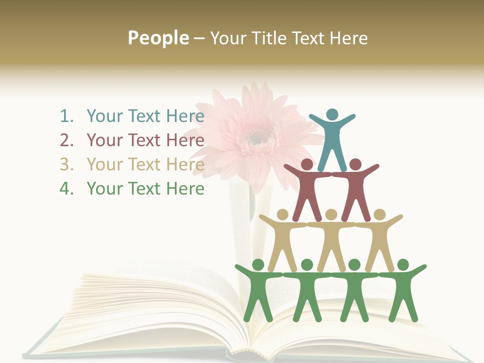 Isolated Textbook Background PowerPoint Template