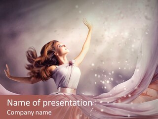 Art Glamour Lady PowerPoint Template