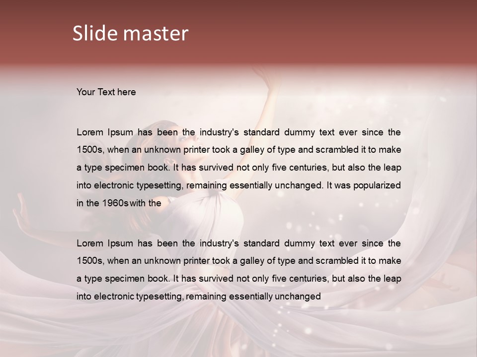 Art Glamour Lady PowerPoint Template