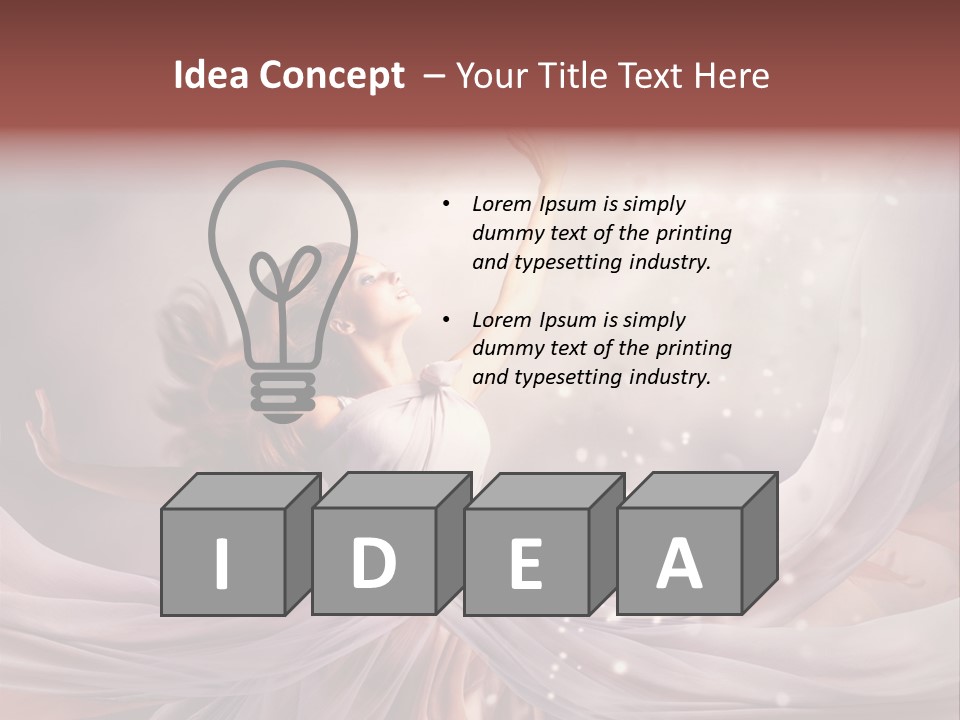 Art Glamour Lady PowerPoint Template