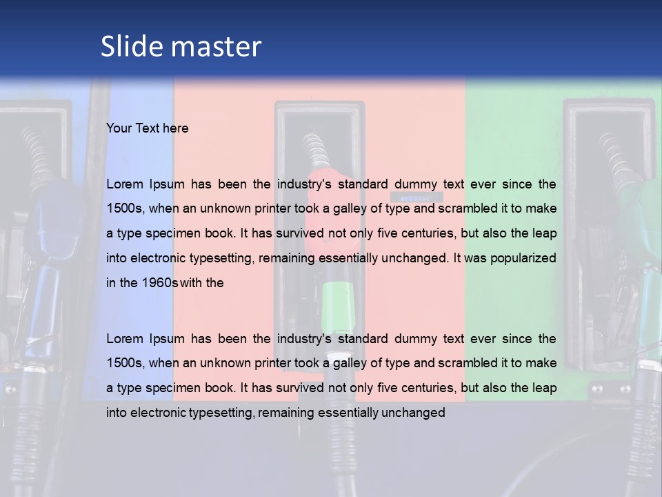 Motor Pump Fill PowerPoint Template
