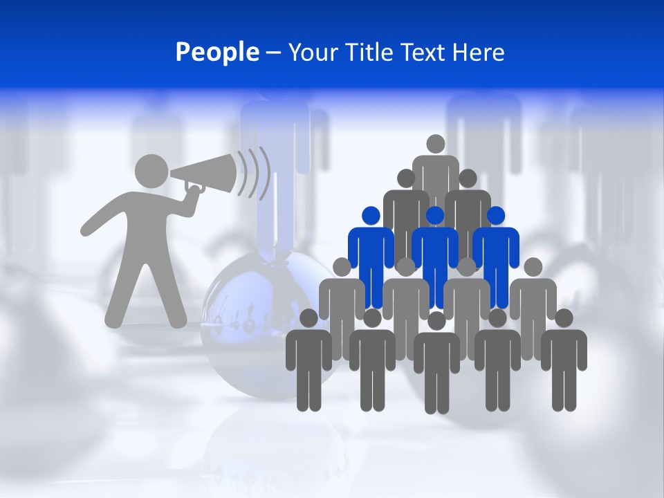 Shiny Crowd Networking PowerPoint Template