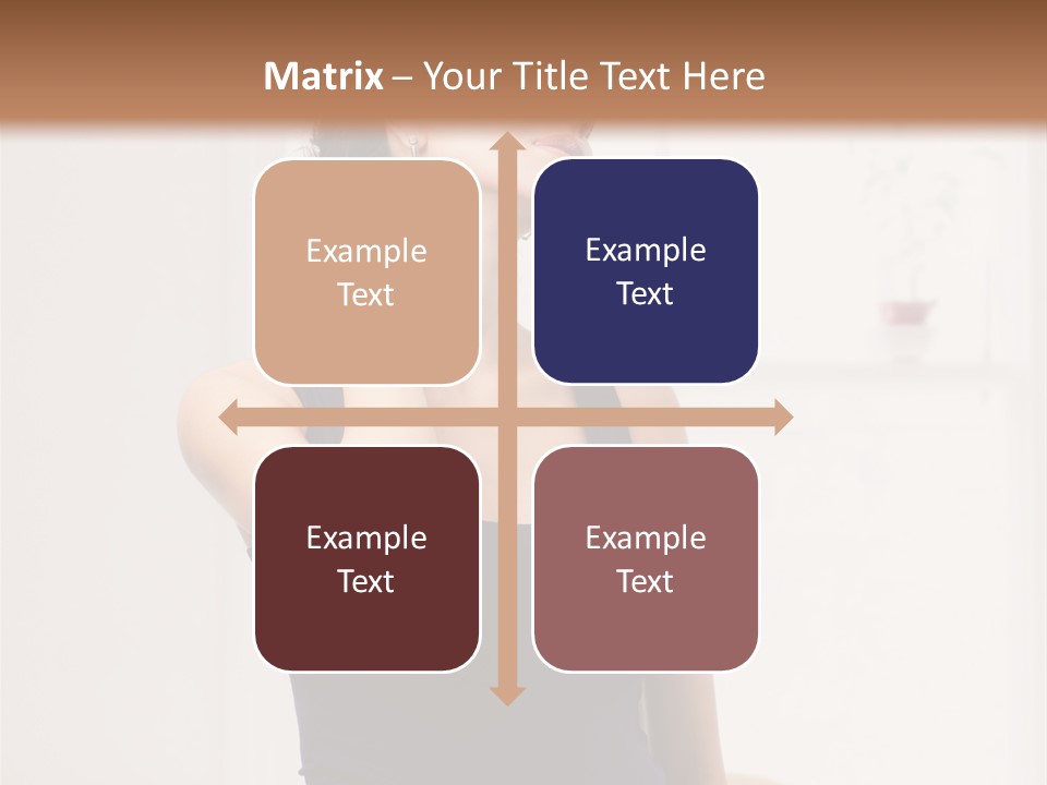 Back Shoulder Brunette PowerPoint Template