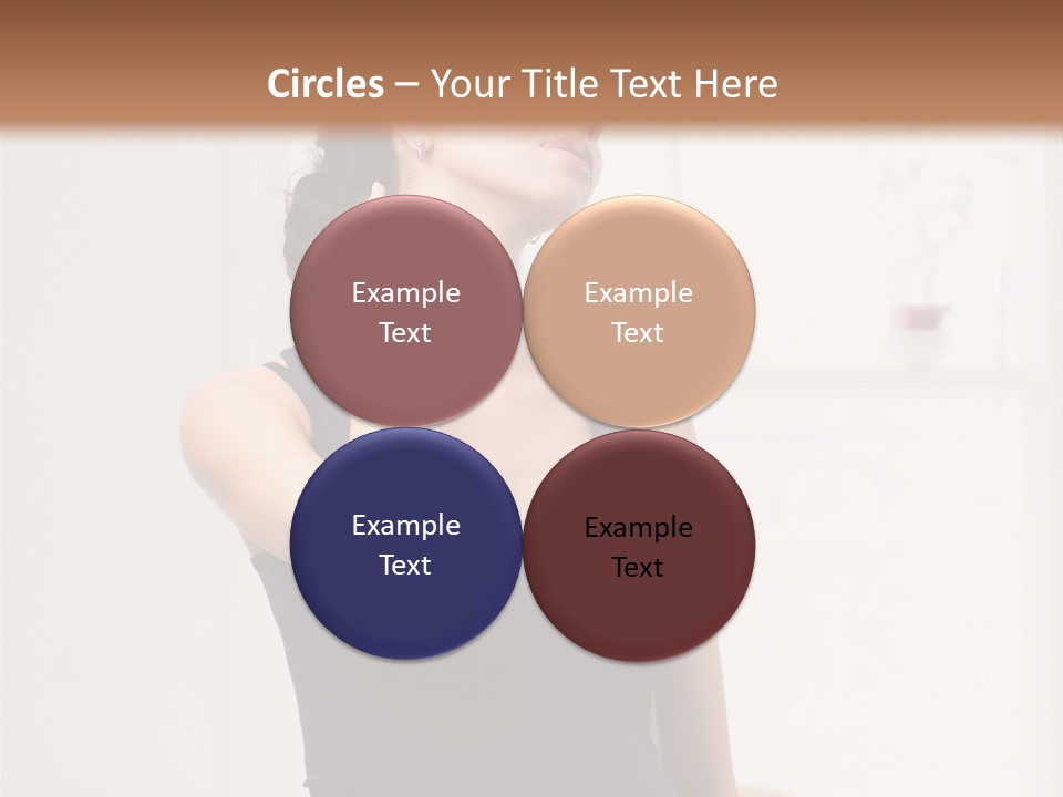 Back Shoulder Brunette PowerPoint Template