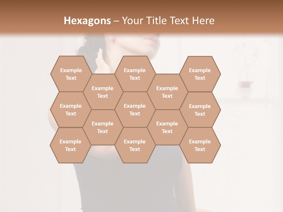 Back Shoulder Brunette PowerPoint Template