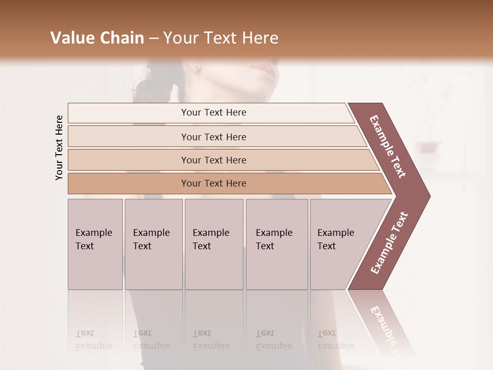 Back Shoulder Brunette PowerPoint Template