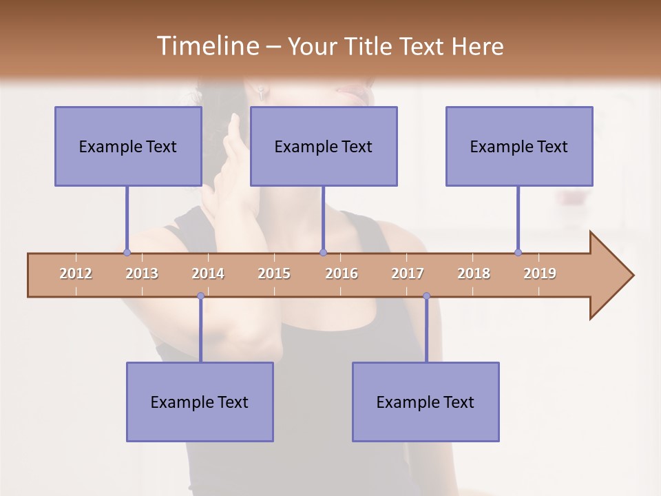 Back Shoulder Brunette PowerPoint Template