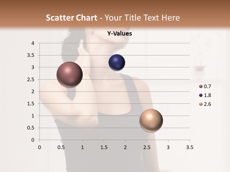 Back Shoulder Brunette PowerPoint Template