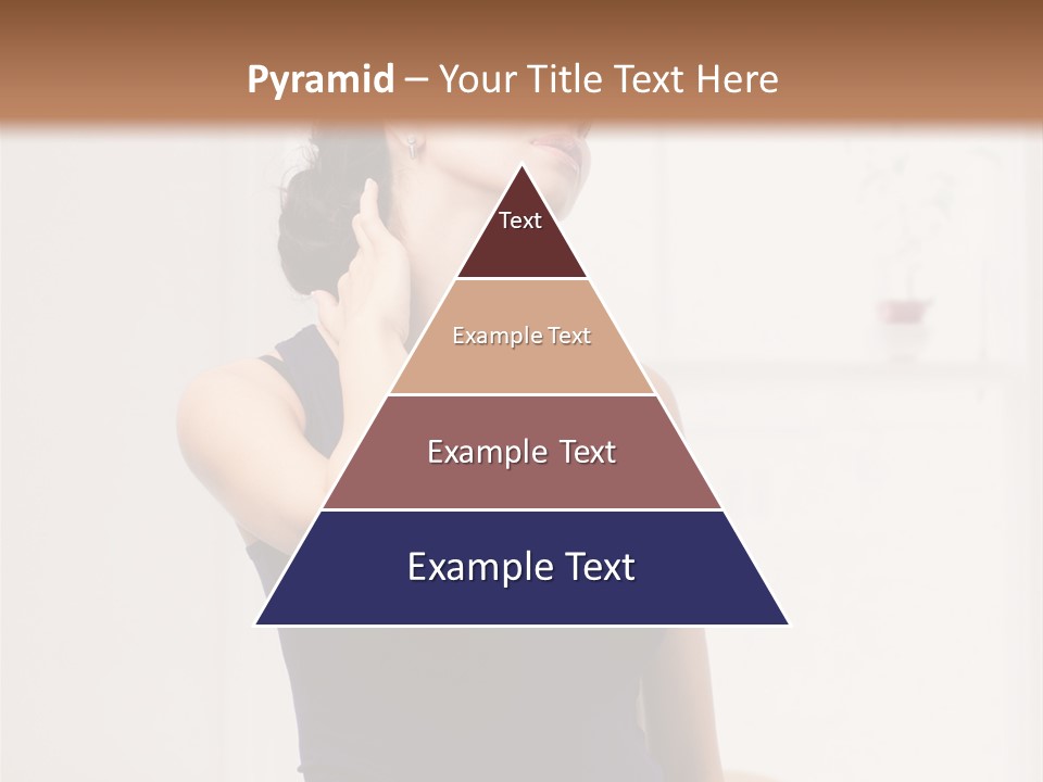 Back Shoulder Brunette PowerPoint Template