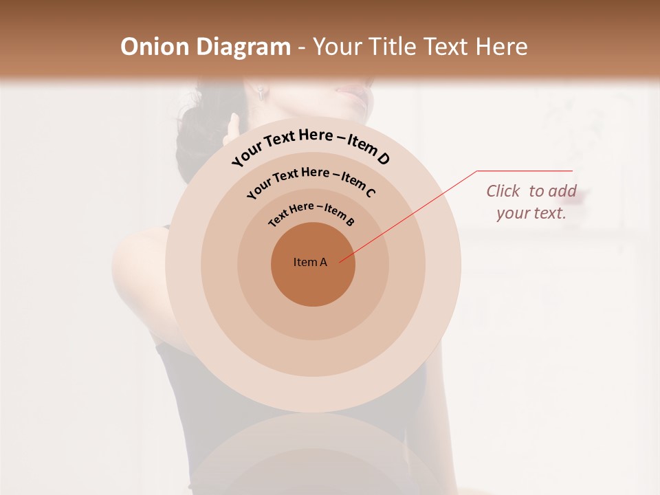 Back Shoulder Brunette PowerPoint Template