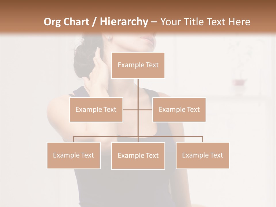 Back Shoulder Brunette PowerPoint Template