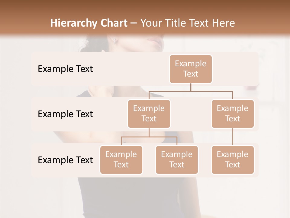 Back Shoulder Brunette PowerPoint Template
