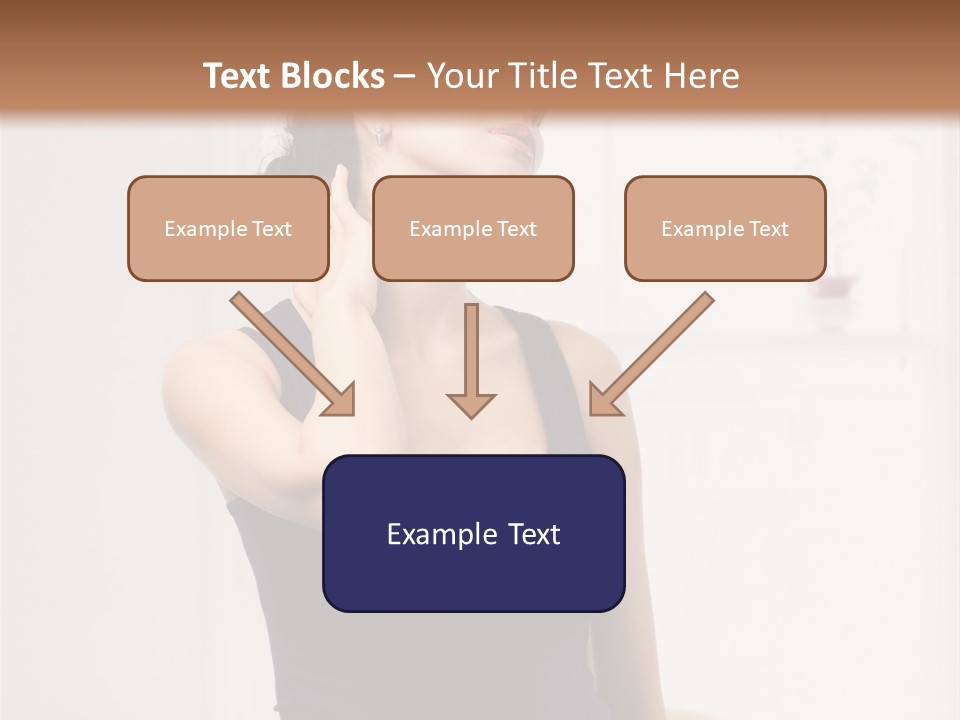 Back Shoulder Brunette PowerPoint Template