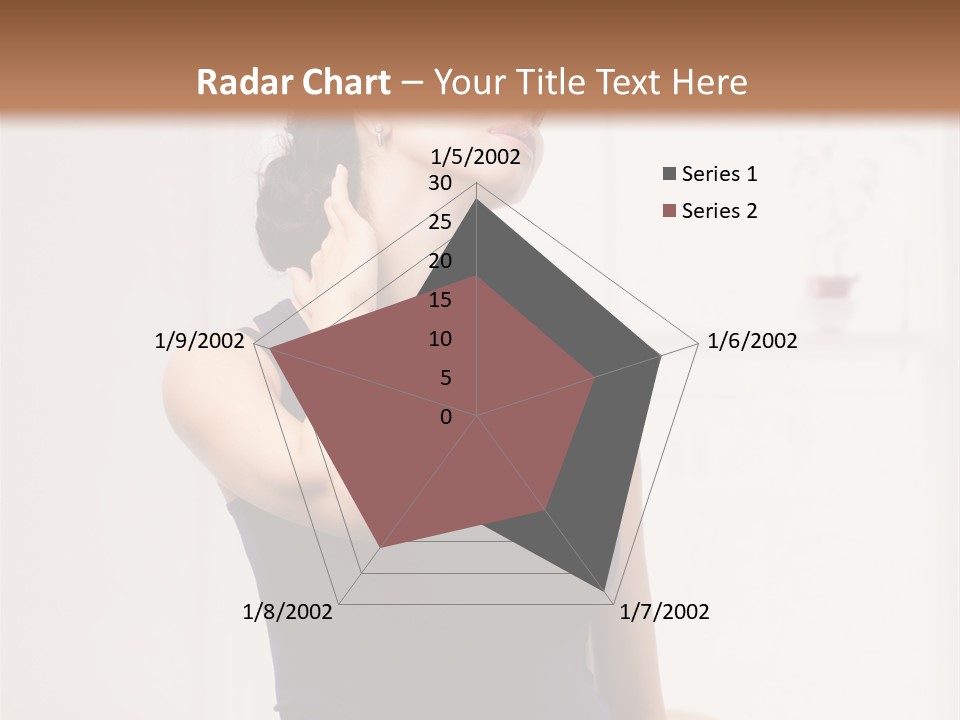 Back Shoulder Brunette PowerPoint Template