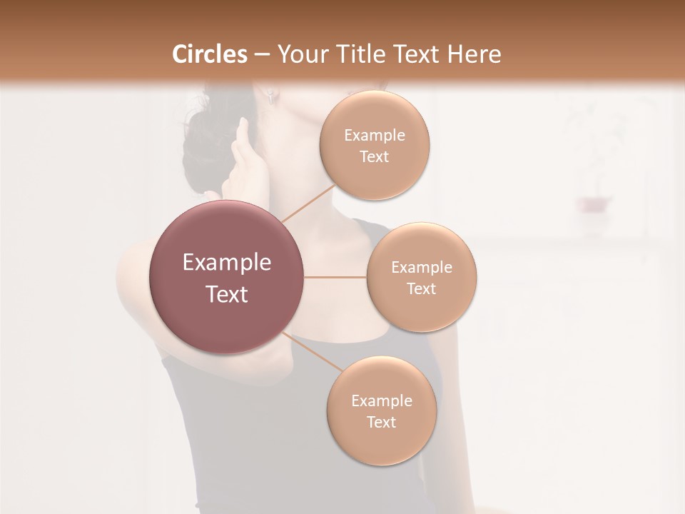 Back Shoulder Brunette PowerPoint Template