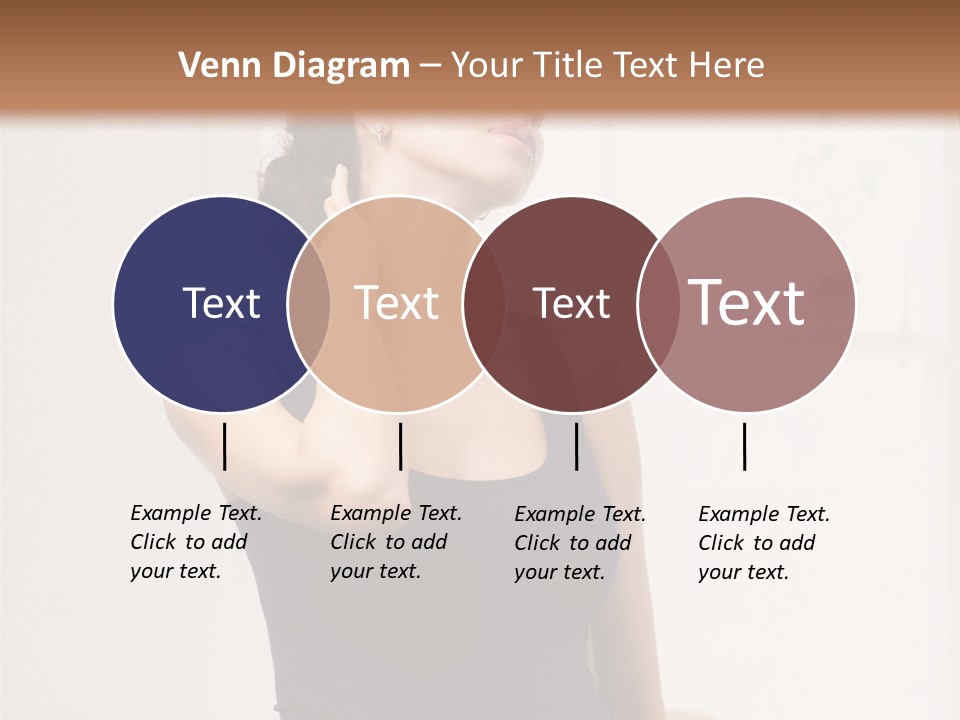 Back Shoulder Brunette PowerPoint Template