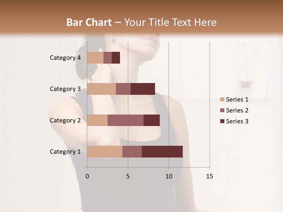 Back Shoulder Brunette PowerPoint Template