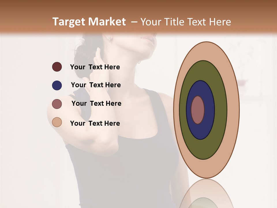 Back Shoulder Brunette PowerPoint Template