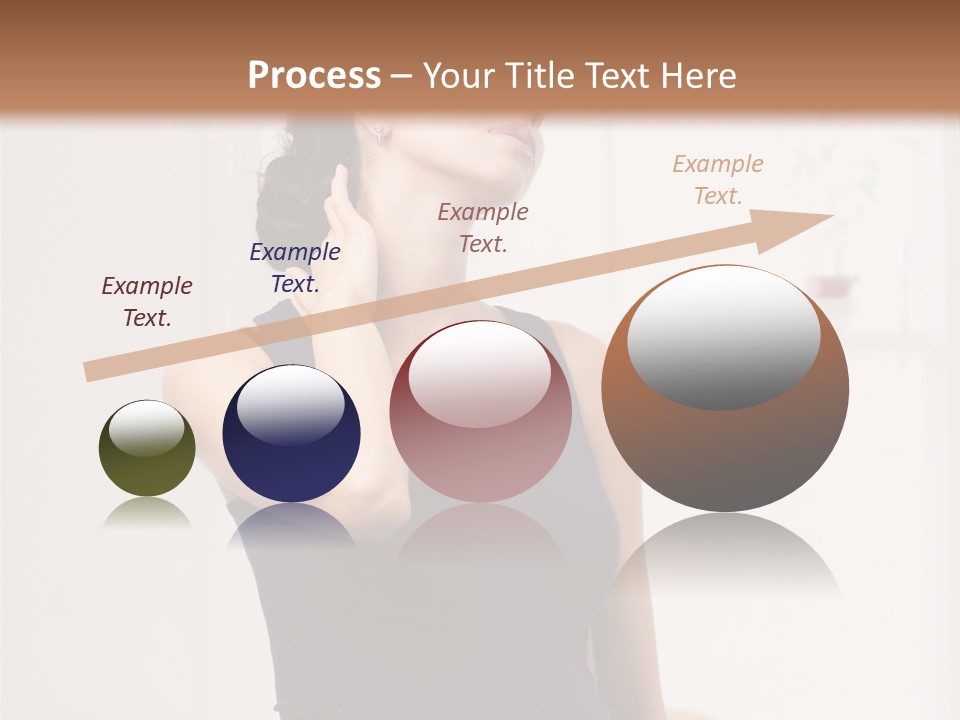 Back Shoulder Brunette PowerPoint Template