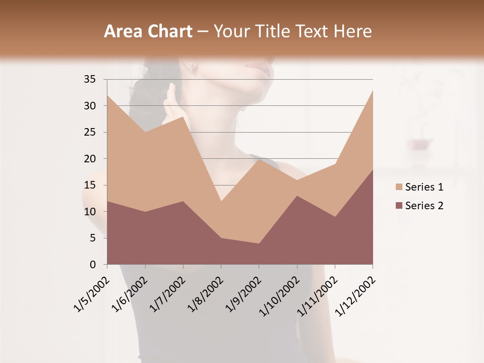 Back Shoulder Brunette PowerPoint Template