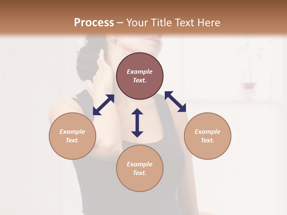 Back Shoulder Brunette PowerPoint Template