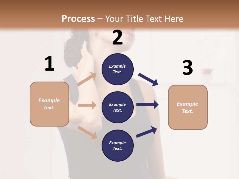 Back Shoulder Brunette PowerPoint Template