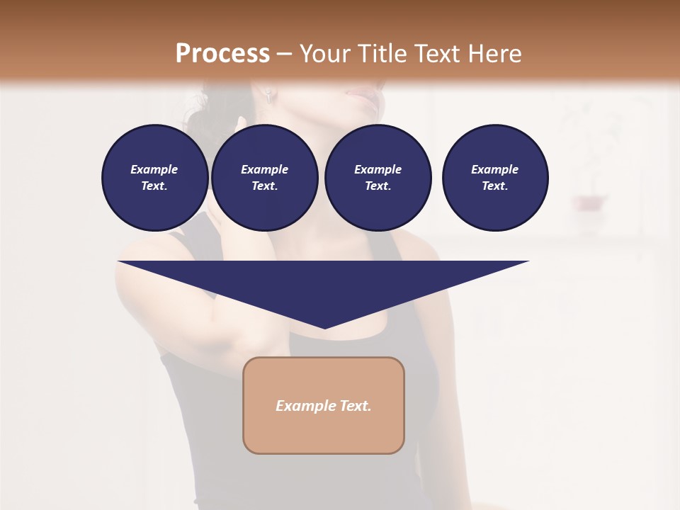 Back Shoulder Brunette PowerPoint Template