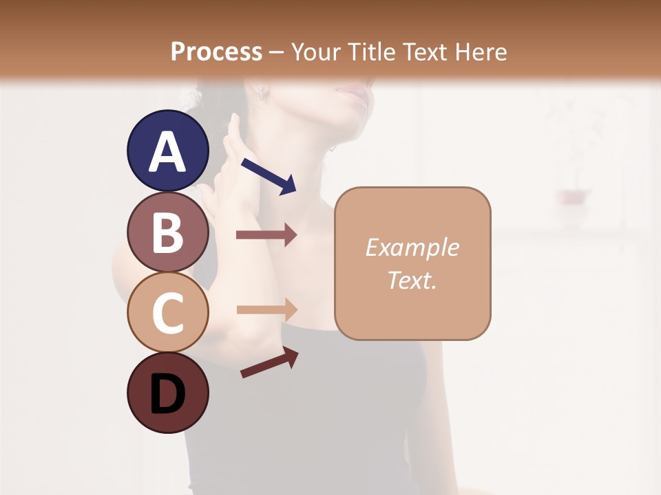 Back Shoulder Brunette PowerPoint Template