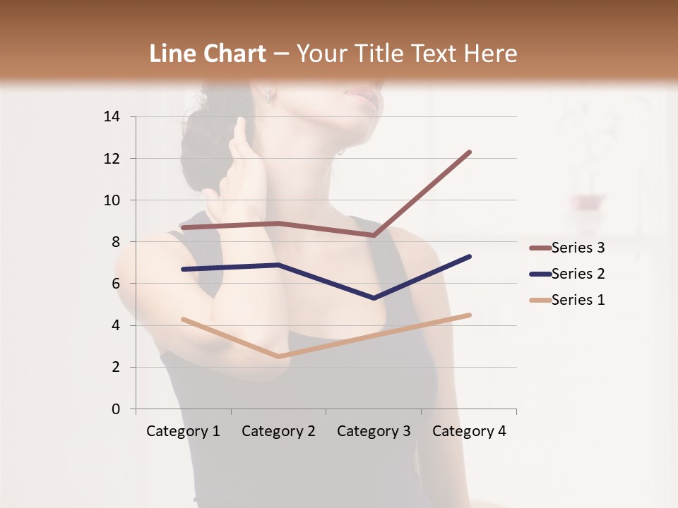 Back Shoulder Brunette PowerPoint Template