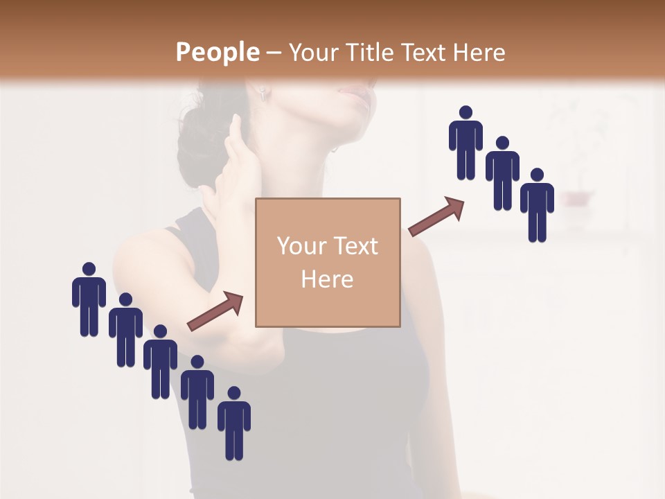 Back Shoulder Brunette PowerPoint Template