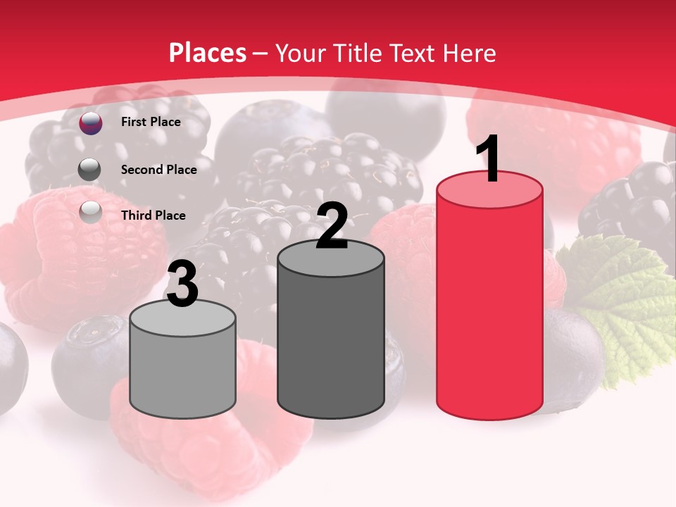 Blackberry Ingredient Light PowerPoint Template