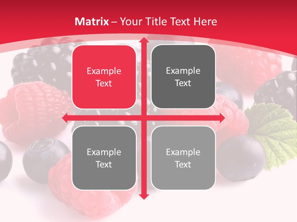 Blackberry Ingredient Light PowerPoint Template