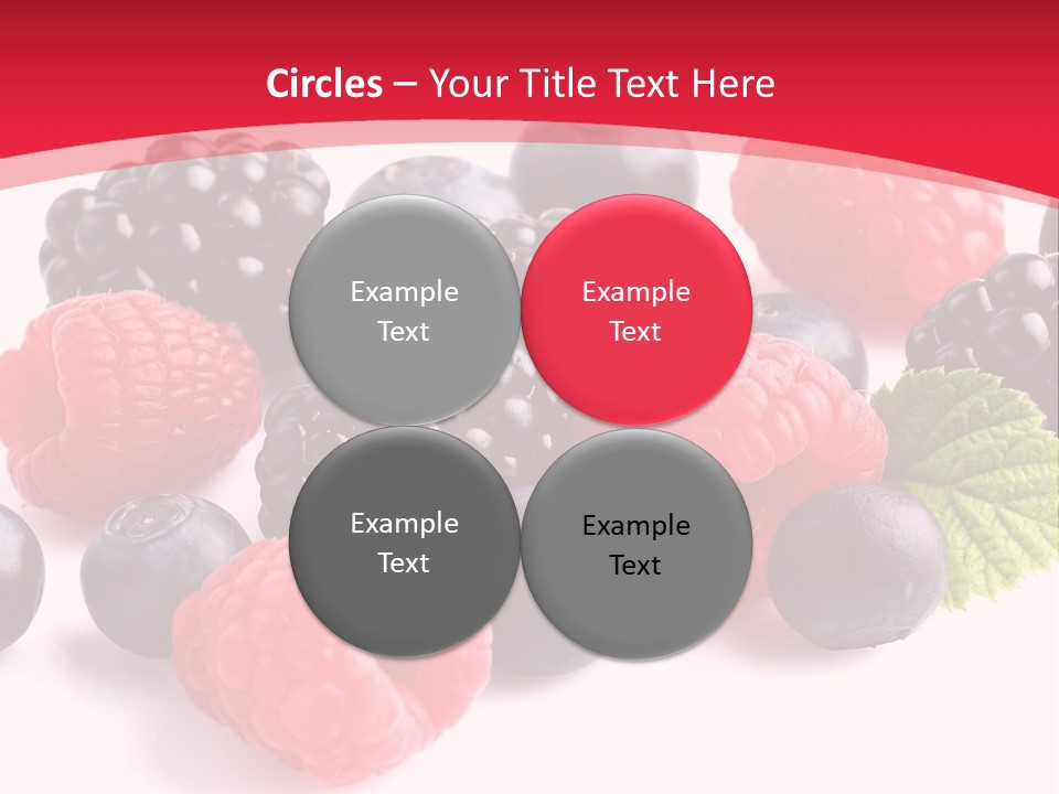 Blackberry Ingredient Light PowerPoint Template