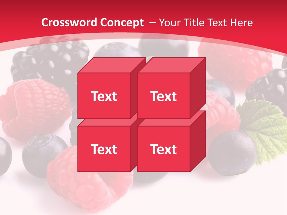 Blackberry Ingredient Light PowerPoint Template