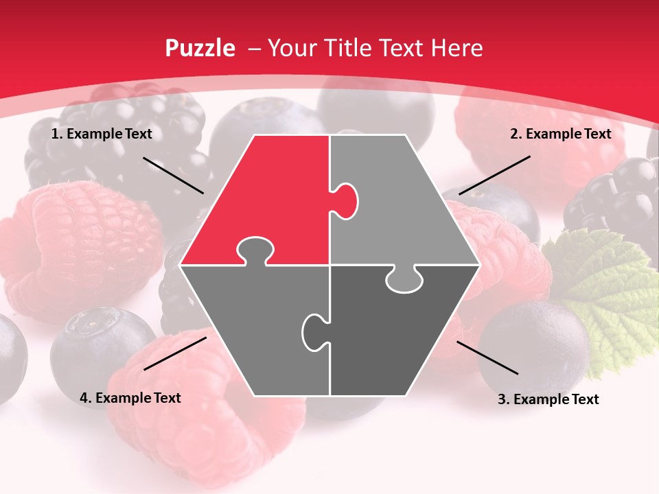 Blackberry Ingredient Light PowerPoint Template