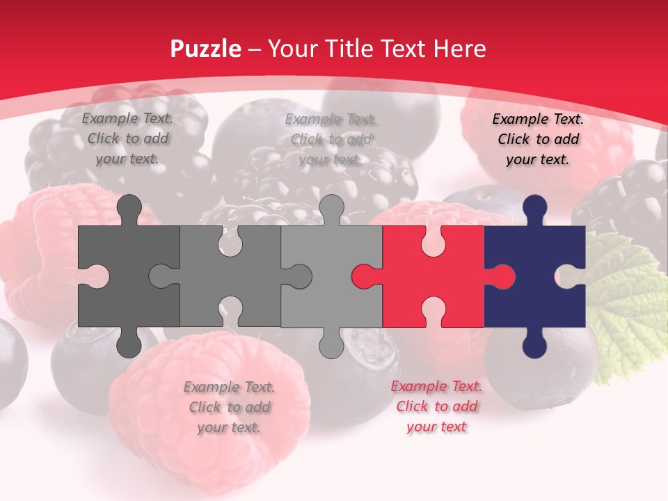 Blackberry Ingredient Light PowerPoint Template