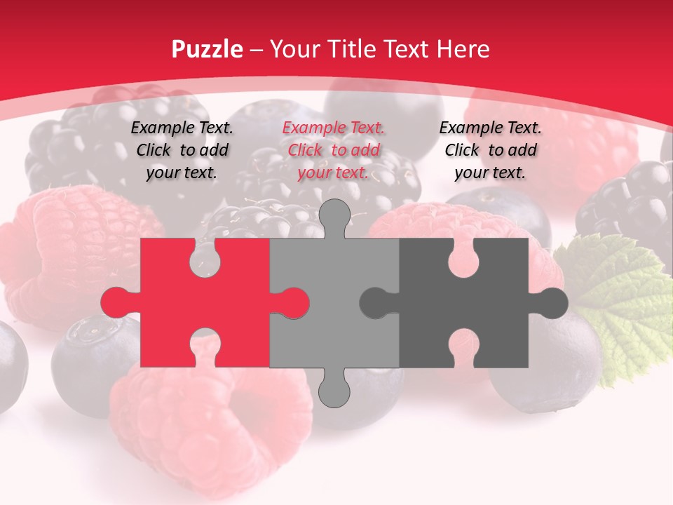 Blackberry Ingredient Light PowerPoint Template