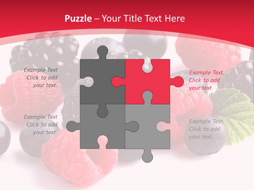 Blackberry Ingredient Light PowerPoint Template