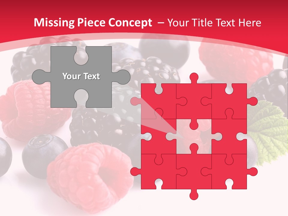 Blackberry Ingredient Light PowerPoint Template