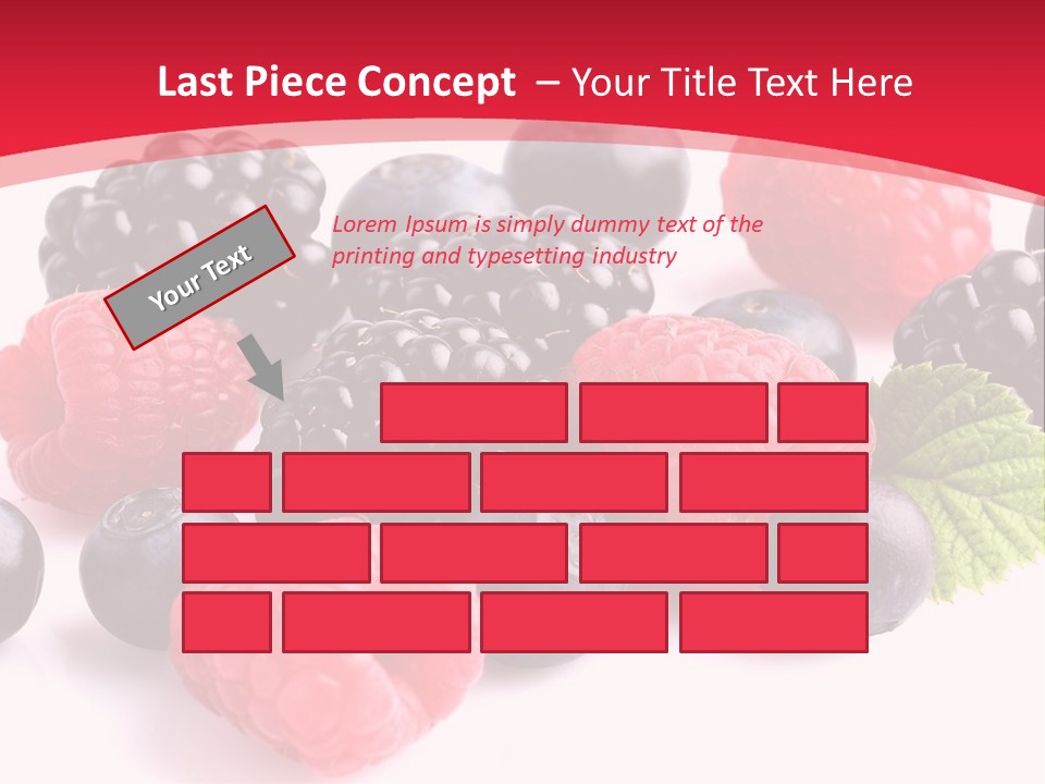Blackberry Ingredient Light PowerPoint Template