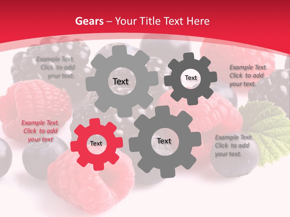 Blackberry Ingredient Light PowerPoint Template